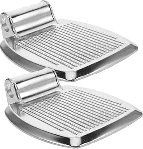 eOnakart Aluminium Foot Rest for Wheelchair (Pair) – Strong & Durable Replacement Footrests | Lightweight, Adjustable, Easy to Attach, Universal Fit for Most Standard Wheelchairs