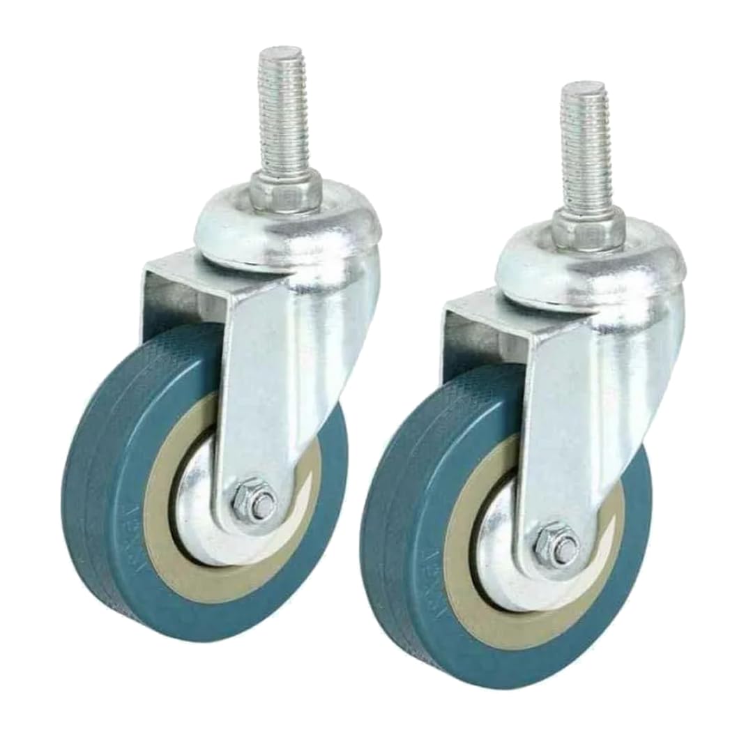 3 Inch Heavy-duty PVC Caster Wheel Without Break Lock For Commode Chair (Pack of 2)