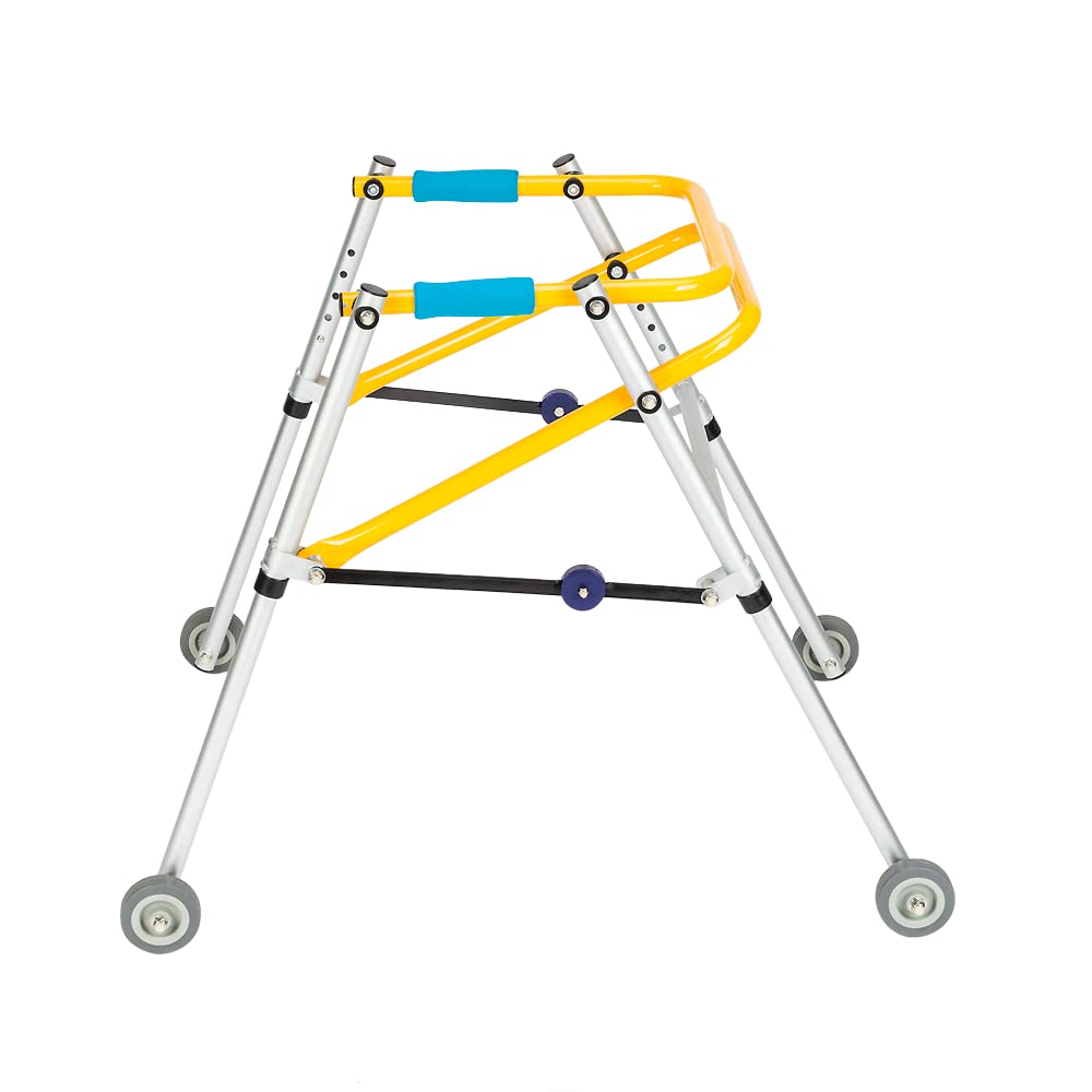 CP Walker | Aluminum Alloy | Lightweight Height-Adjustable Foldable Rollator | Child Reverse Walker