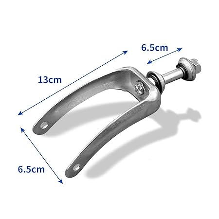 eOnekart Replacement Wheelchair Wheel Caster Fork – Heavy Duty Durable Front Wheel Fork for Standard Wheelchairs | Universal Fit for 6 to 8 Inch Caster Wheels | Easy to Install Accessories (Pack Of 2)