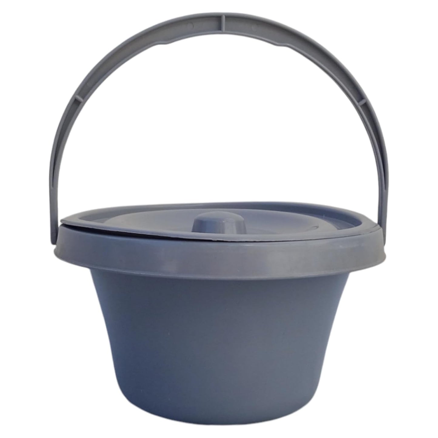 eOnekart Removable Plastic Oval Shape Commode Pot Bucket With Lid for Bedside Commode Chair | Toilet Chair | Bathroom Chair | Commode Stool| Commode Wheelchair Compatible With All Chair & Stool