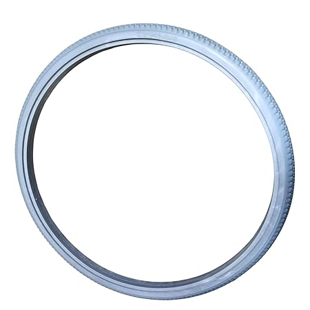 eOnekart 22 Inch (22×1 3/8) Replacement Wheelchair Puncture Proof Solid PU Rear Wheel Tires Grey (Pack Of 1)