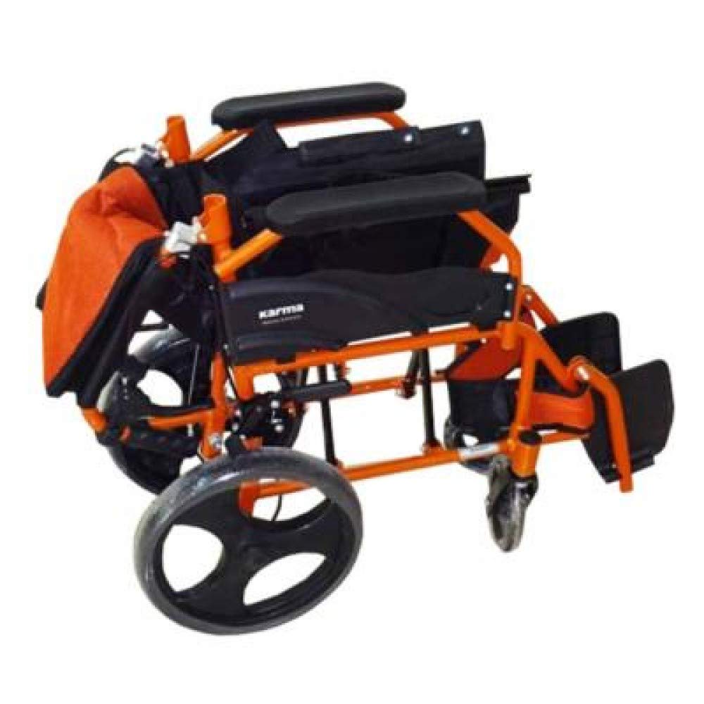 𝐊𝐚𝐫𝐦𝐚 𝐀𝐮𝐫𝐨𝐫𝐚 𝟓 Aluminum | Ultra Lightweight | Foldable Portable | Travel Wheelchair | Easy to Cary