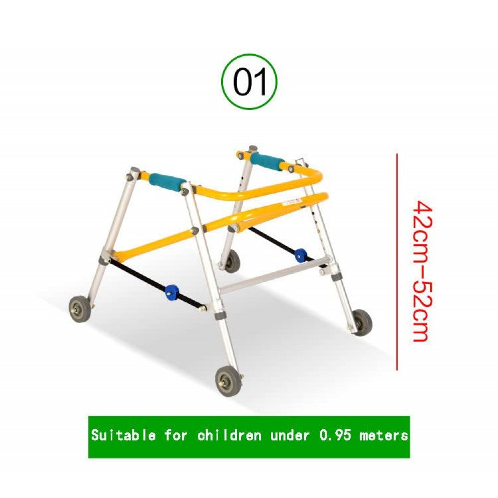 CP Walker | Aluminum Alloy | Lightweight Height-Adjustable Foldable Rollator | Child Reverse Walker