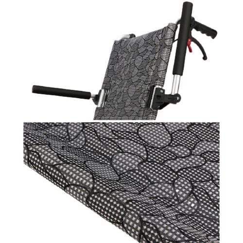 Ultralightweight Compact Foldable Portable Aluminum Transit Wheelchair With Travelling Carry Bag - Flip Up Footrests & Armrests | Attendant Propelled With Brake For Adults, Elderly & Children