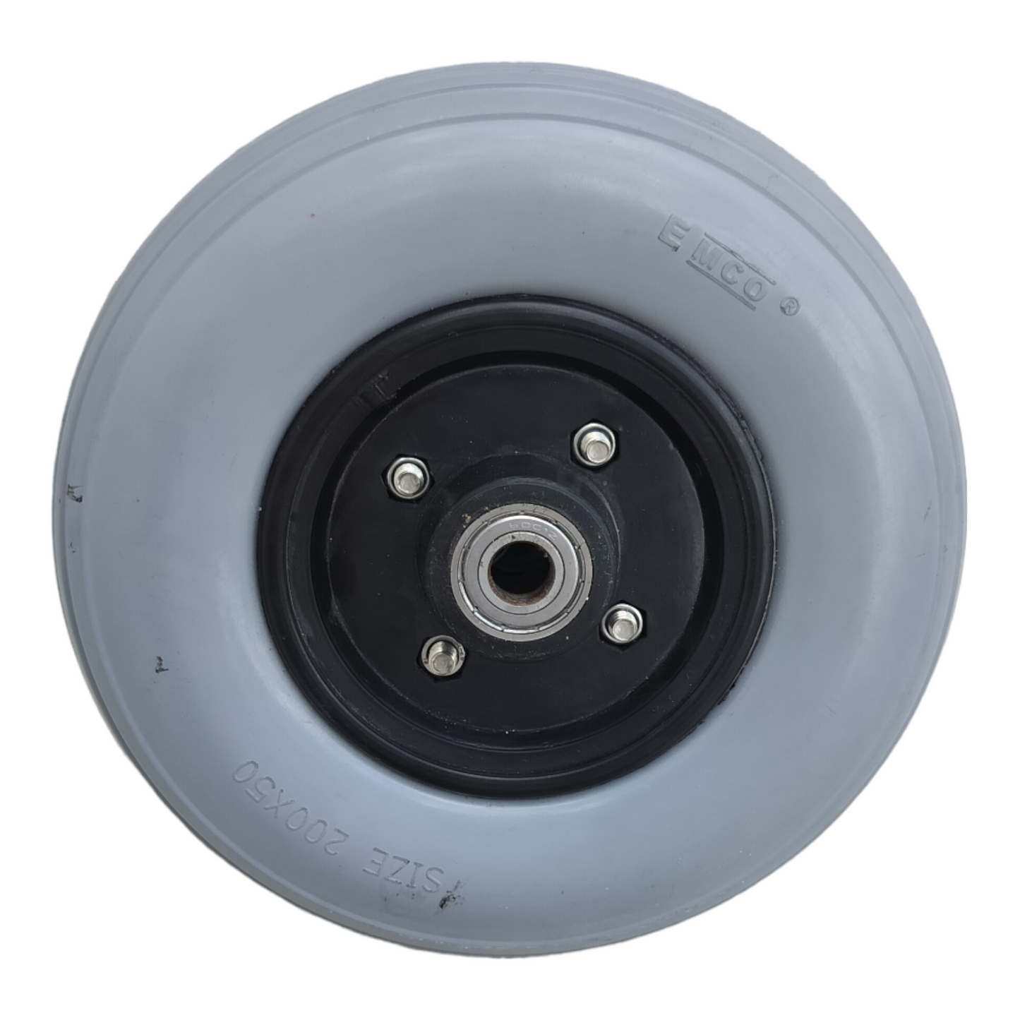 8 Inch (200×50) Front Caster Wheel for Electric Wheelchair With Bearing (Pack of 1) - Grey