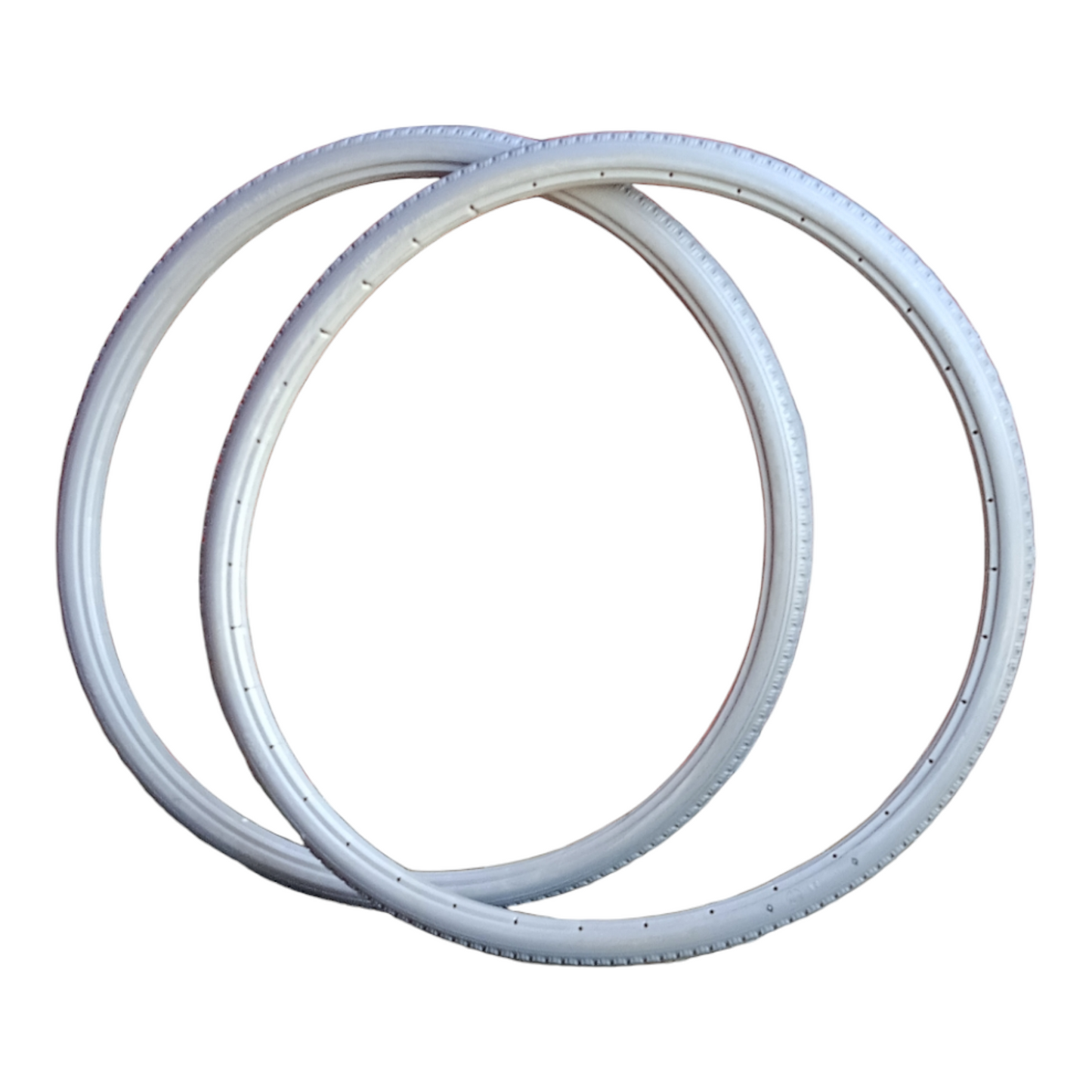 Replacement Wheelchair Puncture Proof Solid PU Rear Wheel Tires 24 Inch (24×1 3/8) Grey (Pack Of 2)