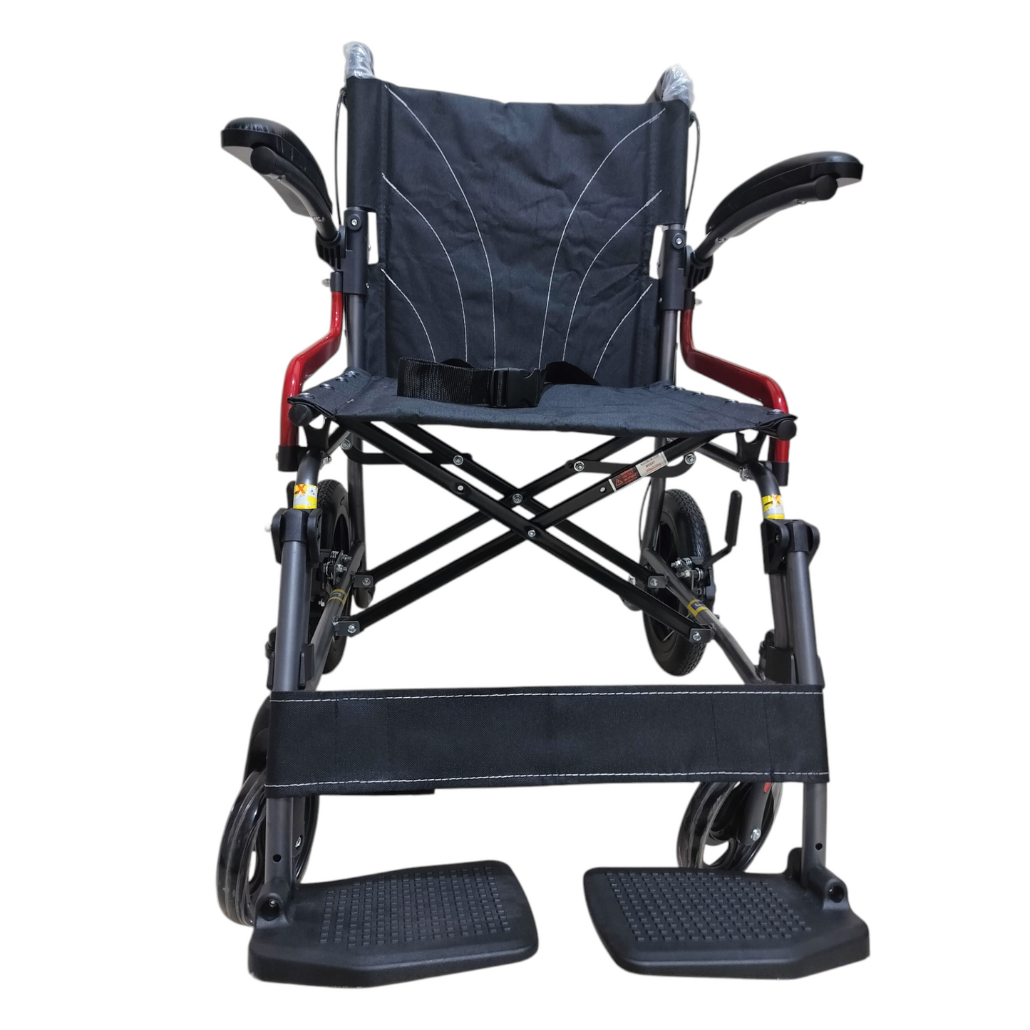 Karma Ryder 6 MWC-AR FR-F12 Lightweight Folding Wheelchair for Easy Compact Mobility | MS Frame | Flip Up Arm Rest & Footrest | Ergonomic Comfortable Seating | Attendant Brake