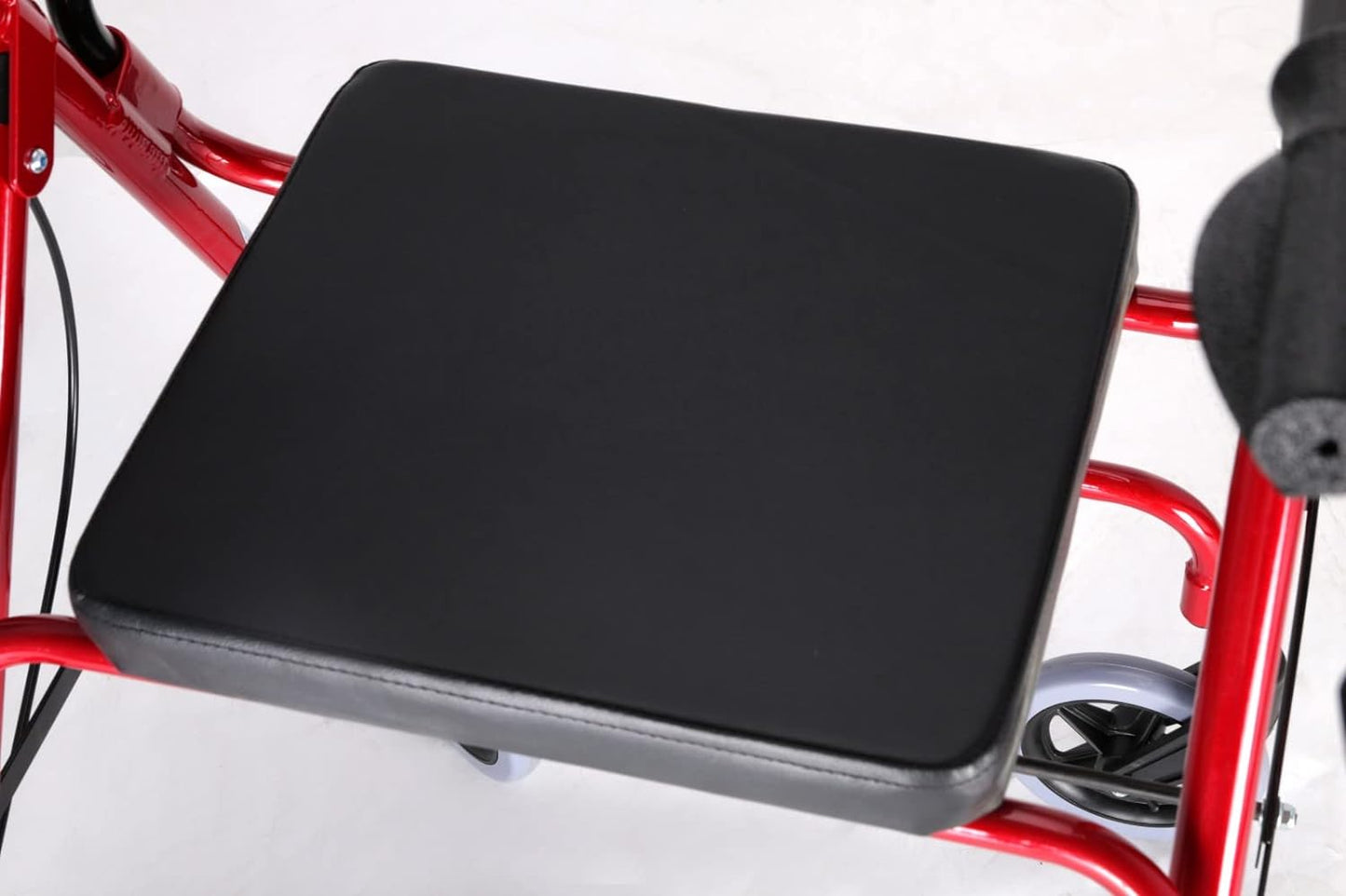 Lightweight Foldable Aluminium Dual Use Rollator Walker With Seat for Seniors