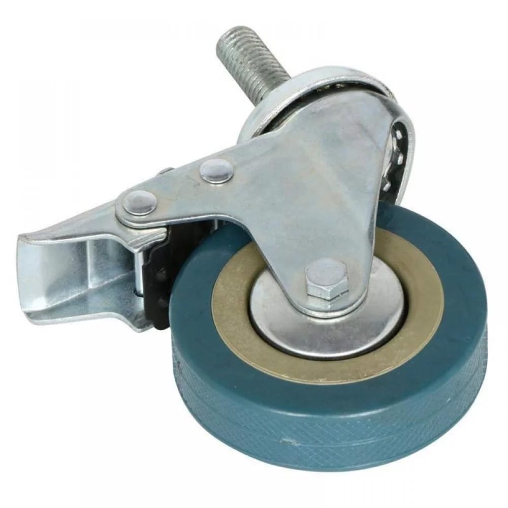 3 Inch Heavy-duty PVC Caster Wheel With Break Lock For Commode Chair (Pack of 2)