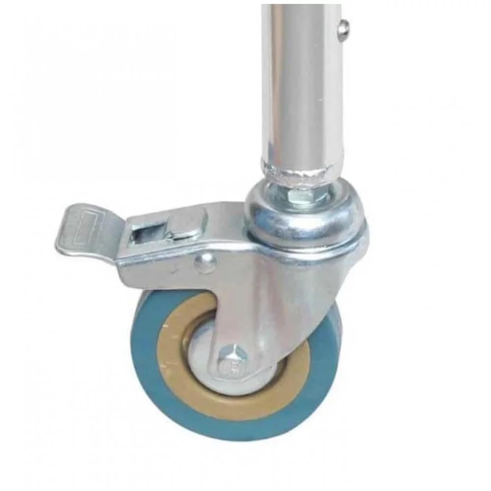 3 Inch Heavy-duty PVC Caster Wheel With Break Lock For Commode Chair (Pack of 1)