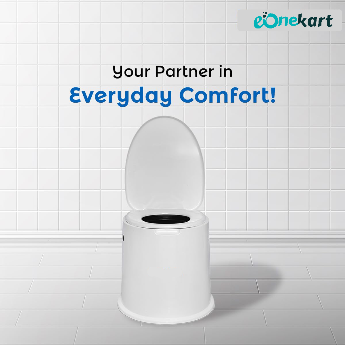 2 in 1 Top Opening Potable Commode Toilet Seat With Dual Bucket | Indian Toilet to Western Converter | Lightweight Durable & Suitable for Travel, Camping & Home Easy to Use | Weight 3Kg. Only