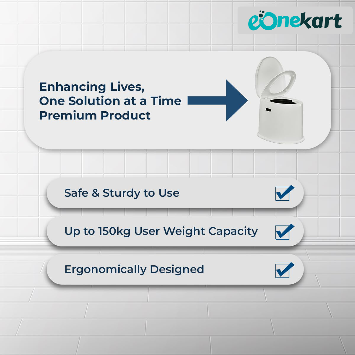 2 in 1 Top Opening Potable Commode Toilet Seat With Dual Bucket | Indian Toilet to Western Converter | Lightweight Durable & Suitable for Travel, Camping & Home Easy to Use | Weight 3Kg. Only