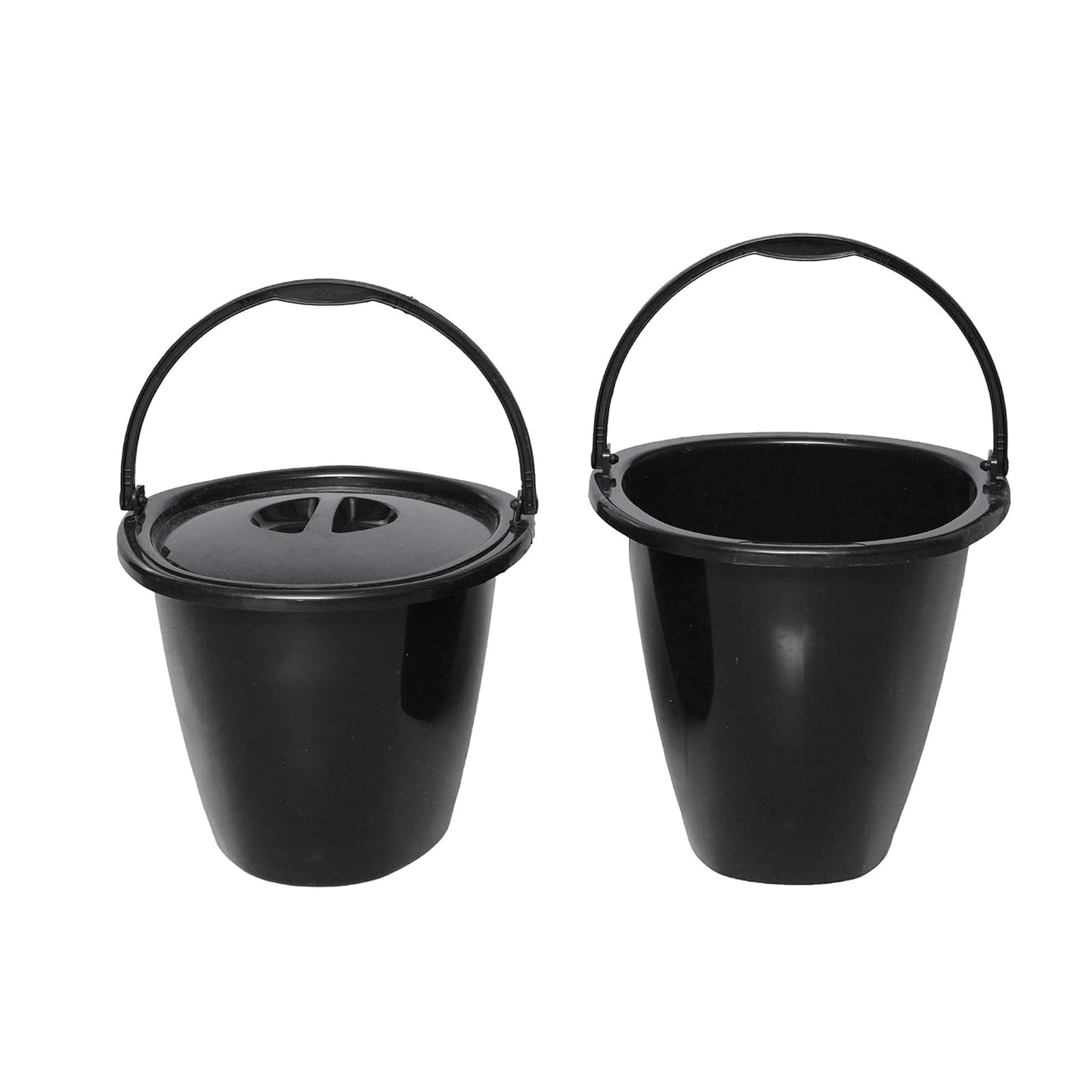2 in 1 Top Opening Potable Commode Toilet Seat With Dual Bucket | Indian Toilet to Western Converter | Lightweight Durable & Suitable for Travel, Camping & Home Easy to Use | Weight 3Kg. Only