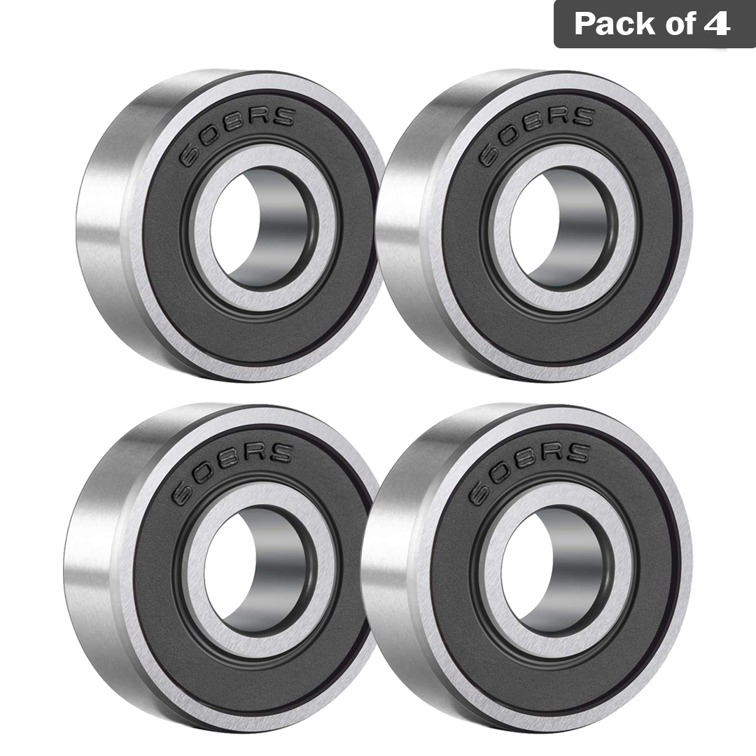 608RS (8x22x7mm) Ball Bearings Metal Double Shielded Radial Ball Bearings | 3D Printer or Robotics or DIY Projects or Wheelchair Wheel