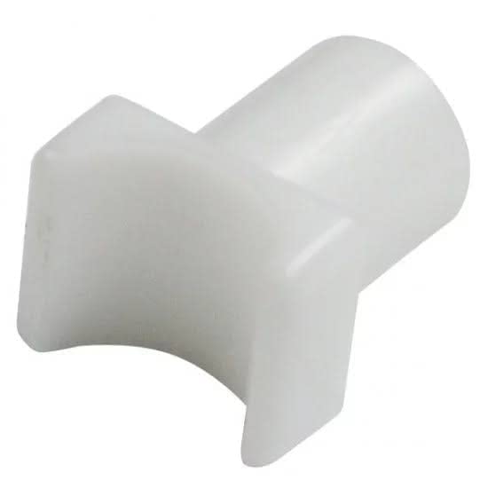 White Nylon Seat Rail Glide for Fixed Arm Wheelchair | 1/2" and 3/4" (1 Large 1 Small)