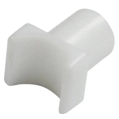 White Nylon Seat Rail Glide for Fixed Arm Wheelchair | 1/2" (2 Small)