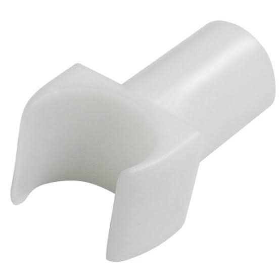 White Nylon Seat Rail Glide for Fixed Arm Wheelchair | 1/2" and 3/4" (1 Large 1 Small)