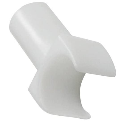 White Nylon Seat Rail Glide for Fixed Arm Wheelchair | 1/2" and 3/4" (1 Large 1 Small)