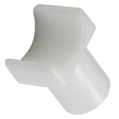 White Nylon Seat Rail Glide for Fixed Arm Wheelchair | 1/2" and 3/4" (1 Large 1 Small)