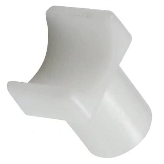 White Nylon Seat Rail Glide for Fixed Arm Wheelchair | 1/2" and 3/4" (2 Large 2 Small)