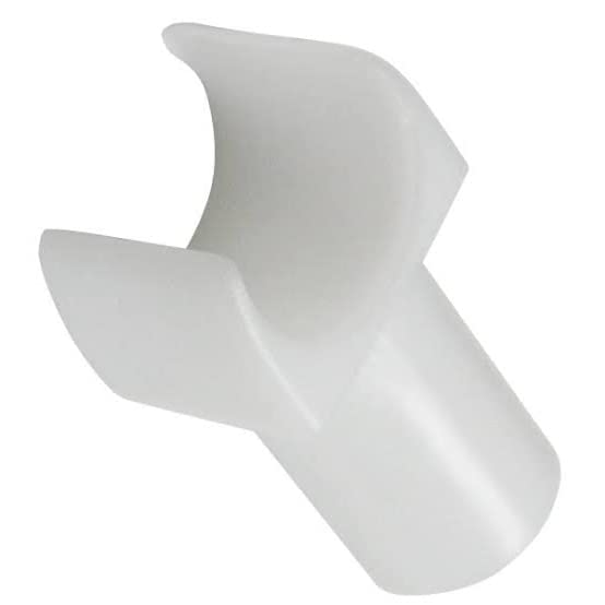 White Nylon Seat Rail Glide for Fixed Arm Wheelchair | 1/2" and 3/4" (1 Large 1 Small)