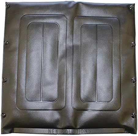 eOnekart Universal Wheelchair Replacement Seat & Back Cover Set of Size 17" Width x 19" | Depth Deluxe Leather Waterproof Easy to Clean & Use | Comfortable, Washable & Durable for Standard Wheelchairs