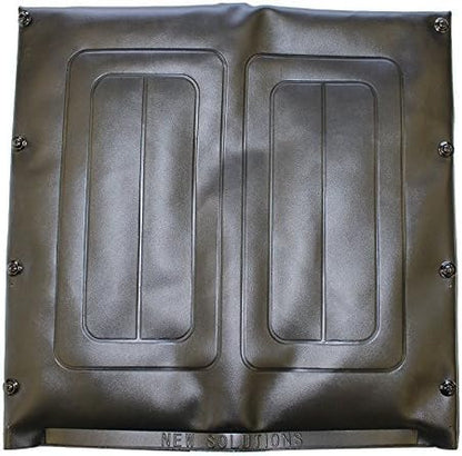 eOnekart Universal Wheelchair Replacement Seat & Back Cover Set of Size 17" Width x 19" | Depth Deluxe Leather Waterproof Easy to Clean & Use | Comfortable, Washable & Durable for Standard Wheelchairs
