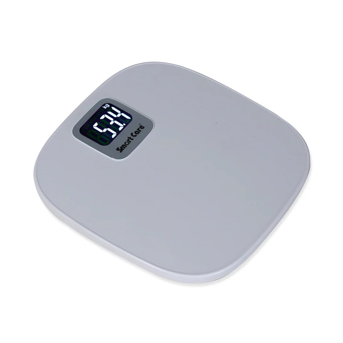 eOnekart Electronic Bathroom Weighing Scale SC0182, High Precision Digital Body Weight Machine with Auto Step-On Technology, 180kg Capacity, Tempered Glass Platform & White LED Display (White)