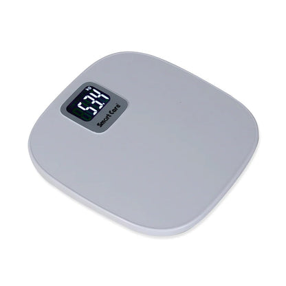 eOnekart Electronic Bathroom Weighing Scale SC0182, High Precision Digital Body Weight Machine with Auto Step-On Technology, 180kg Capacity, Tempered Glass Platform & White LED Display (White)