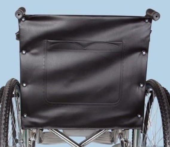 eOnekart Universal Fit Wheelchair Replacement Back Cover of Size 17" Width x 19" Depth | Deluxe Leather Waterproof Easy to Clean & Use | Comfortable, Washable & Durable for Standard Wheelchairs