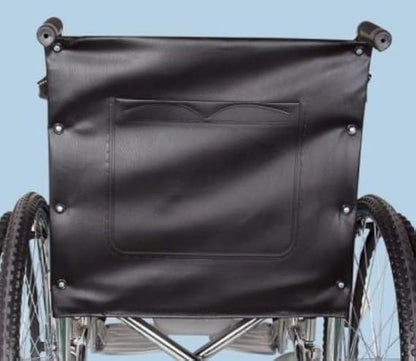 eOnekart Universal Fit Wheelchair Replacement Back Cover of Size 17" Width x 19" Depth | Deluxe Leather Waterproof Easy to Clean & Use | Comfortable, Washable & Durable for Standard Wheelchairs