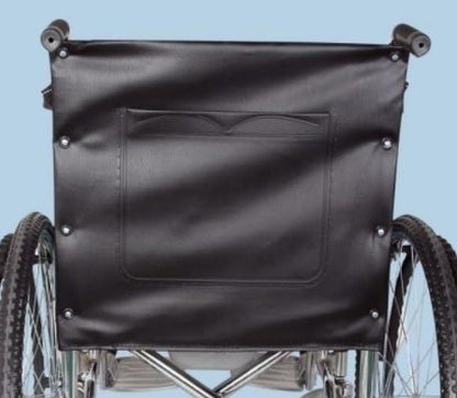 eOnekart Universal Wheelchair Replacement Seat & Back Cover Set of Size 17" Width x 19" | Depth Deluxe Leather Waterproof Easy to Clean & Use | Comfortable, Washable & Durable for Standard Wheelchairs