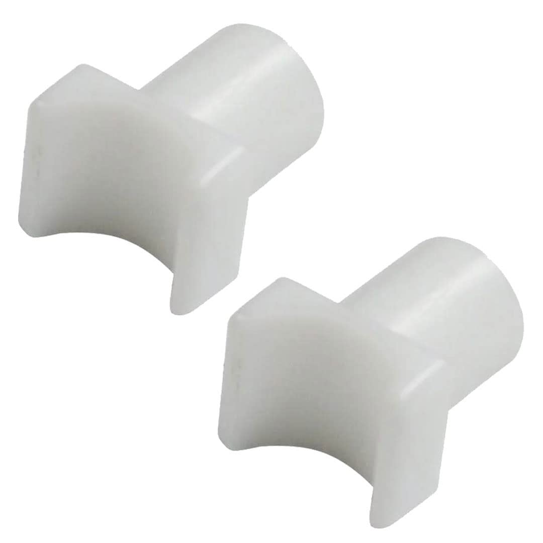 White Nylon Seat Rail Glide for Fixed Arm Wheelchair | 1/2" (2 Small)