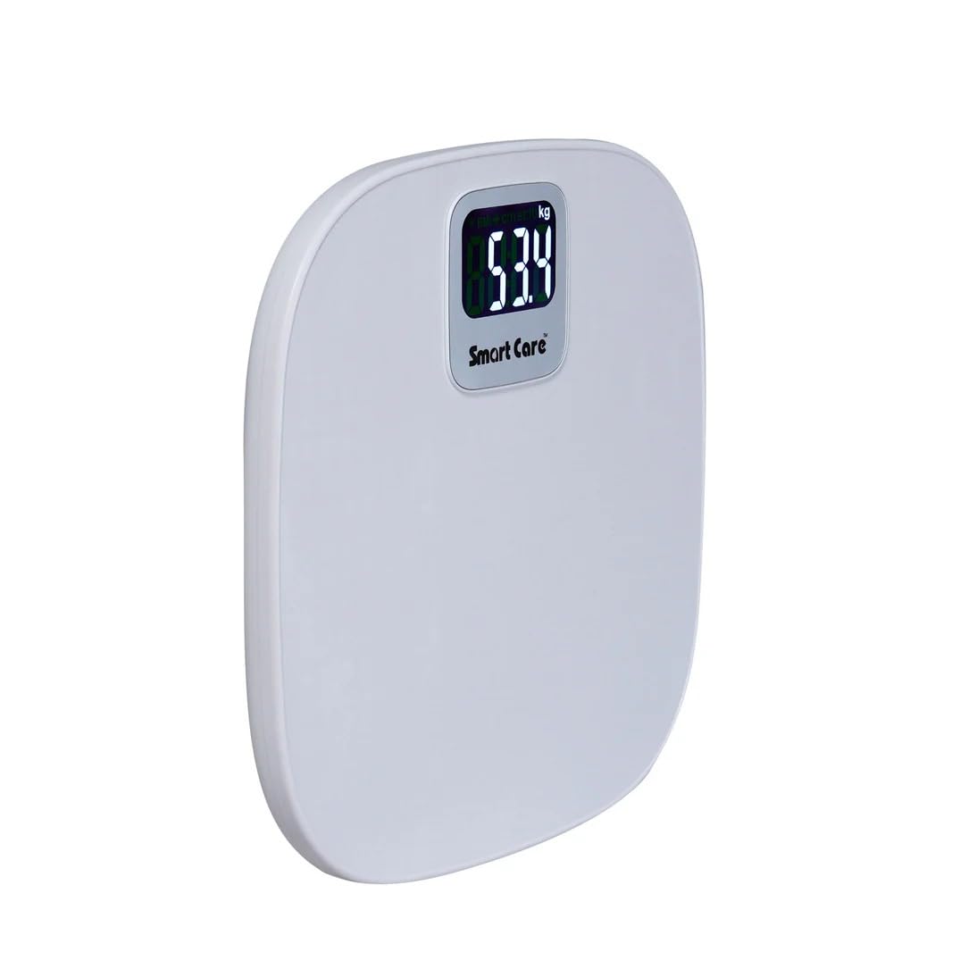 eOnekart Electronic Bathroom Weighing Scale SC0182, High Precision Digital Body Weight Machine with Auto Step-On Technology, 180kg Capacity, Tempered Glass Platform & White LED Display (White)