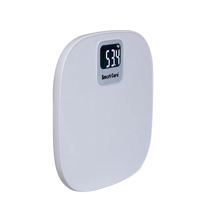 eOnekart Electronic Bathroom Weighing Scale SC0182, High Precision Digital Body Weight Machine with Auto Step-On Technology, 180kg Capacity, Tempered Glass Platform & White LED Display (White)