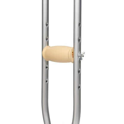 eOnekart Adjustable Under Arm Crutches for Adults (Small Size) | Lightweight Aluminium Walking Support | Anti-Slip Rubber Tips | Height Adjustable Walking Aid for Injury, Surgery & Mobility Support