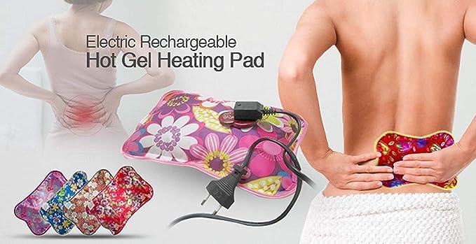 Smartcare Gel Heating Pad Electric | Ultimate Pain Relief Solution | Heat Pouch Hot Water Bottle Bag 1L | Leak Proof | Both Side Ribbed