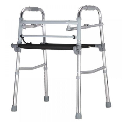 Lightweight Foldable Height Adjustable Walker With Seat