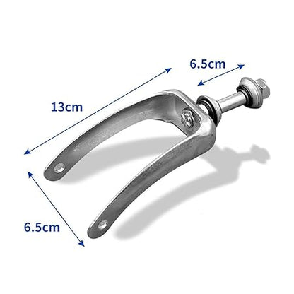 eOnekart Replacement Wheelchair Wheel Caster Fork – Heavy Duty Durable Front Wheel Fork for Standard Wheelchairs | Universal Fit for 6 to 8 Inch Caster Wheels | Easy to Install Accessories (Pack Of 2)