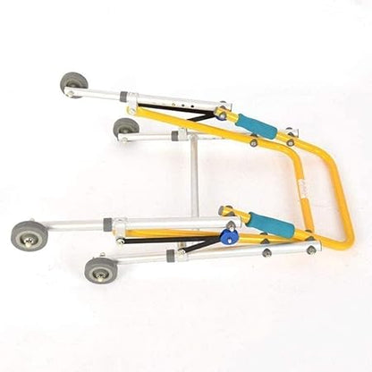 eOnekart CP Child Rollator Walker | Lightweight Foldable Reverse Walker for Kids | Soft Wheels | Aluminum Frame | Height Adjustable | Child Stand & Mobility Support for Cerebral Palsy