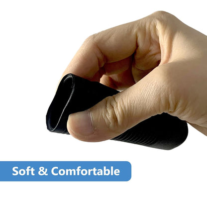 eOnekart Wheelchair Handle Grip Replacement for Dia 7/8 Inch Universal Size | Non-slip PVC Comfortable Grip Design | Medical Disability Walking Mobility Equipment Parts & Accessories | 1 Pair, Black