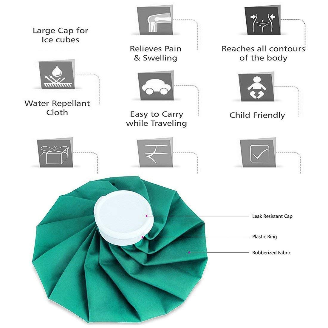 Smartcare Ice Bag Reliving Pain & Swelling Therapy | Aches, Injuries, Strain-effective Reusable Cold Cool Pack | Targeted Comfort | Easy to Use