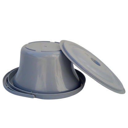 eOnekart Removable Plastic Oval Shape Commode Pot Bucket With Lid for Bedside Commode Chair | Toilet Chair | Bathroom Chair | Commode Stool| Commode Wheelchair Compatible With All Chair & Stool