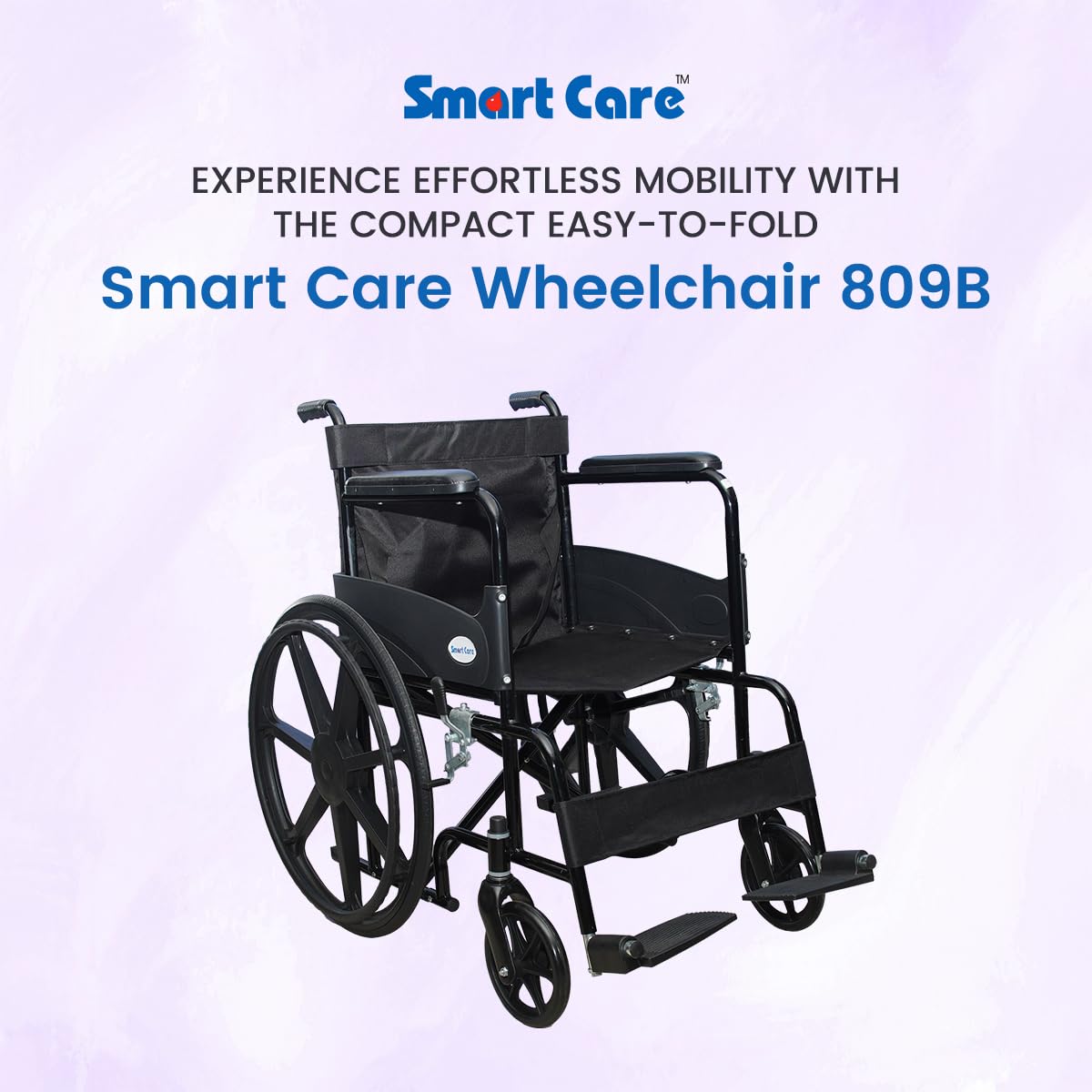 Foldable Lightweight Durable MAG WHEELCHAIR SC-809-B PC (Powder Coated)