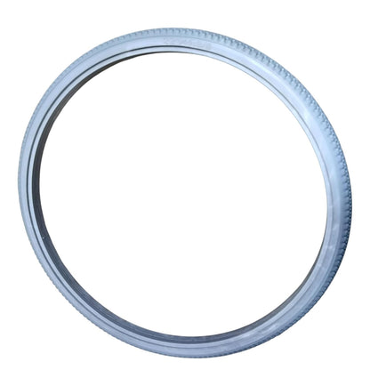 eOnekart 22 Inch (22×1 3/8) Replacement Wheelchair Puncture Proof Solid PU Rear Wheel Tires Grey (Pack Of 2)