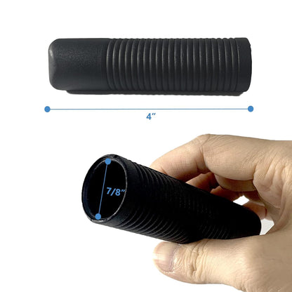 eOnekart Wheelchair Handle Grip Replacement for Dia 7/8 Inch Universal Size | Non-slip PVC Comfortable Grip Design | Medical Disability Walking Mobility Equipment Parts & Accessories | 1 Pair, Black