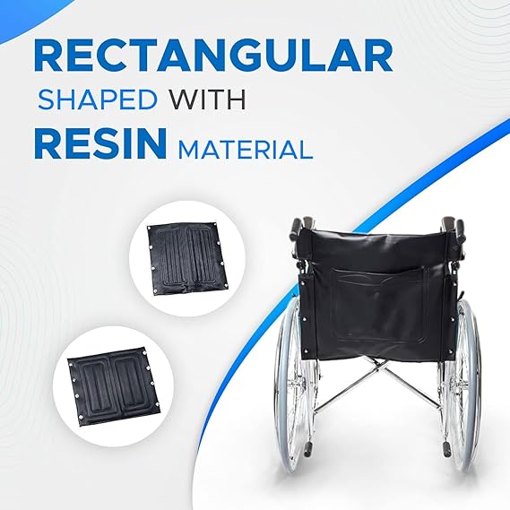 eOnekart Universal Fit Wheelchair Replacement Back Cover of Size 17" Width x 19" Depth | Deluxe Leather Waterproof Easy to Clean & Use | Comfortable, Washable & Durable for Standard Wheelchairs