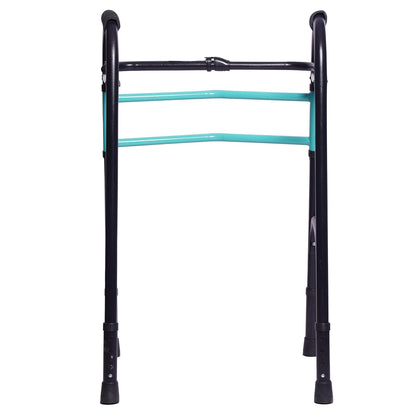 eOnekart Lightweight Height Adjustable Folding Walker with Reciprocal Action | Foldable, Portable Mobility Support for Seniors, Adults, Patients | Anti-Skid Legs, Easy Walking Aid