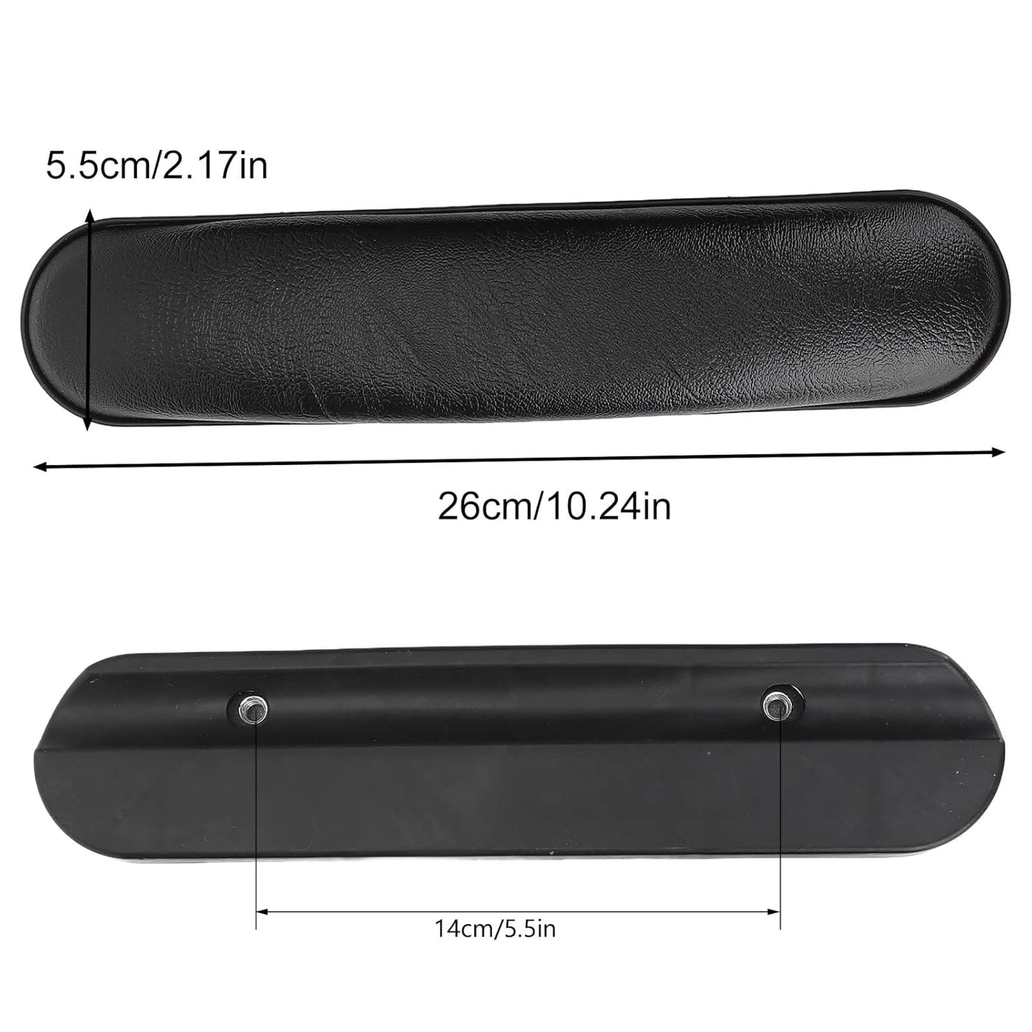 eOnekart Wheelchair Armrest Pad Replacement – Universal Fit, Comfortable Soft Cushion Desk Pads for Manual & Electric Wheelchairs | Leather Foam Arm Rest Support | Mobility Spare Parts Accessories (1 Pair)
